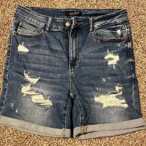 Judy Blue high rise  denim shorts size XL